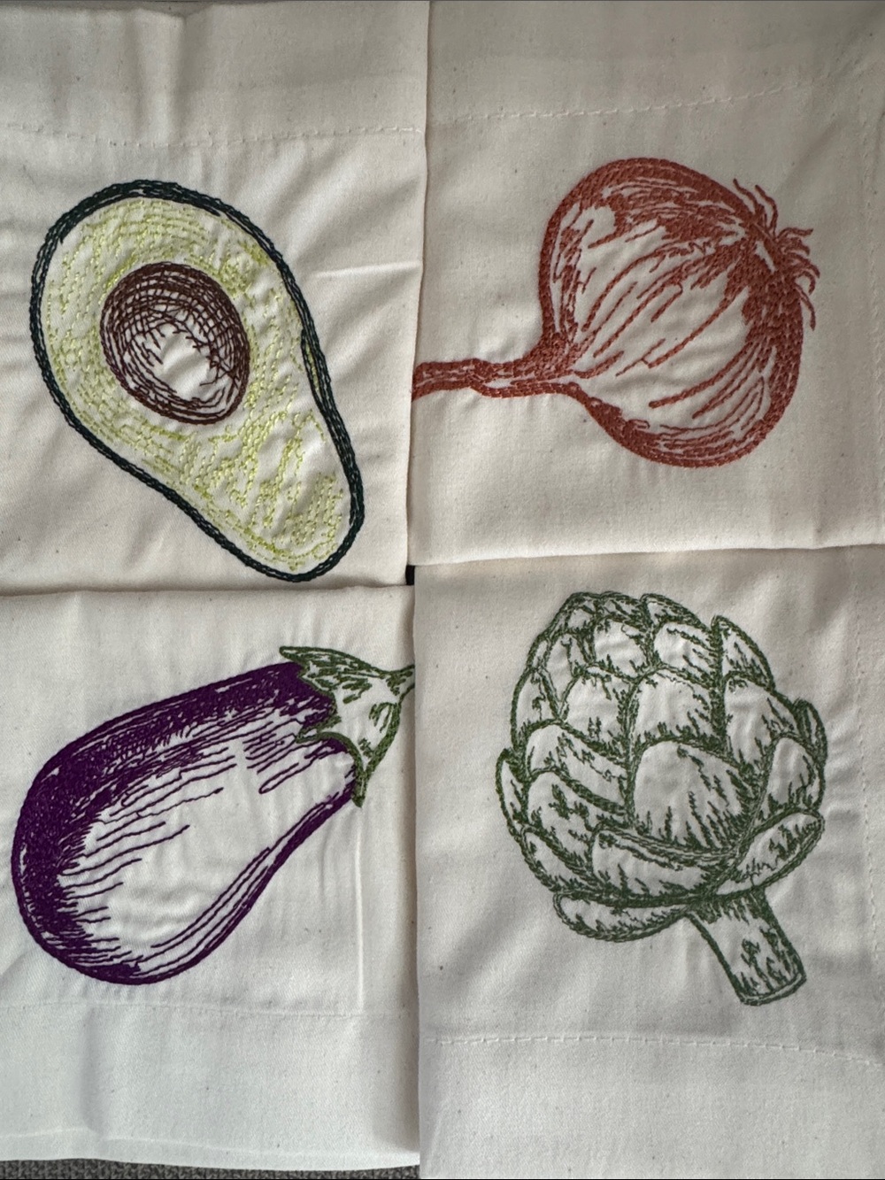 Trader Joe’s Embroidered 100% Cotton Napkins NWT - Picture 2 of 9